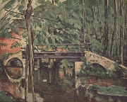Br�cke im Wald (Le petit pont) nach C�zanne